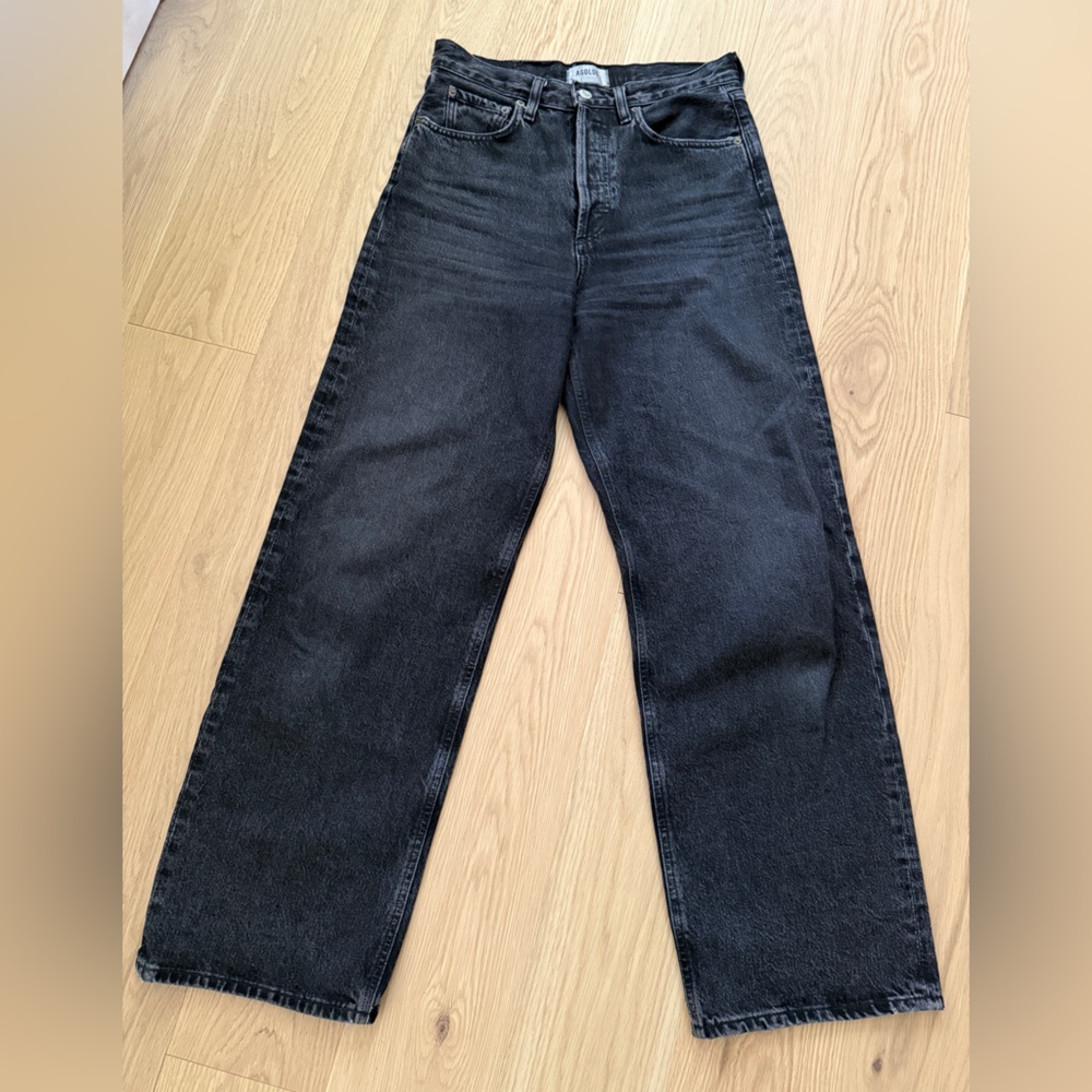 Agolde High Rise Black Jeans